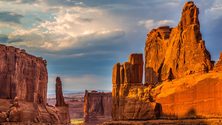 The Organ Sandstone Tower, Arches National Park, Utah, United States