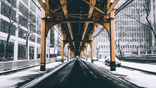 Chicago L Train, Chicago, Illinois, United States