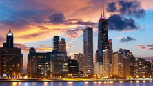 City Skyline, Chicago, Illinois, United States