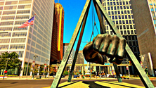 Joe Louis Fist, Detroit, Michigan, United States