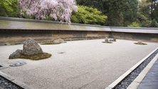 Ryoan-ji Zen Temple Rock Garden, Kyoto, Japan