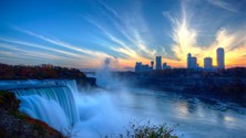 Niagara Falls at Dawn, Niagara Falls, New York, United States
