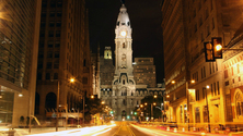 City Hall at Night, Philadelphia, Pennsylvania, United States