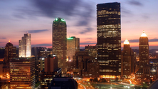 Downtown at Dusk, Pittsburgh, Pennsylvania, United States