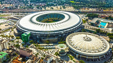 Aerial Shot of Maracana Stadium, Rio de Janeiro, Brazil