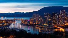 Burrard Street Bridge and Skyline, Vancouver, Canada